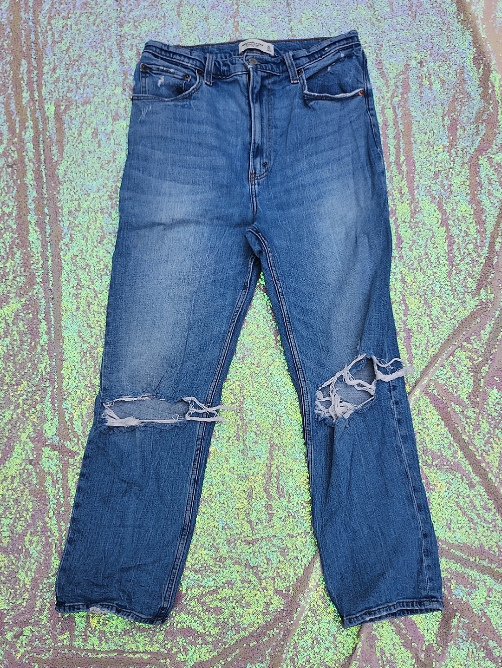 Abercrombie & Fitch Ultra High-Rise Ankle Straight Women's JEAN